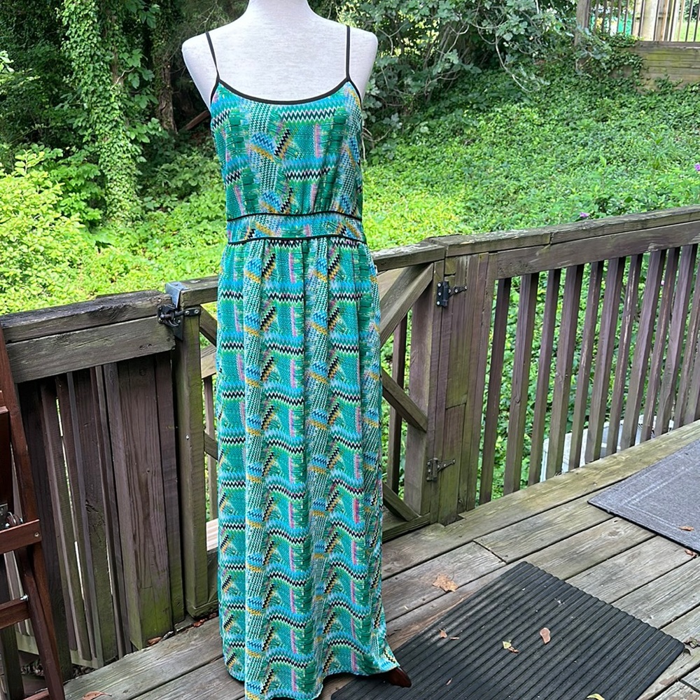 Tulle spaghetti strap maxi dress